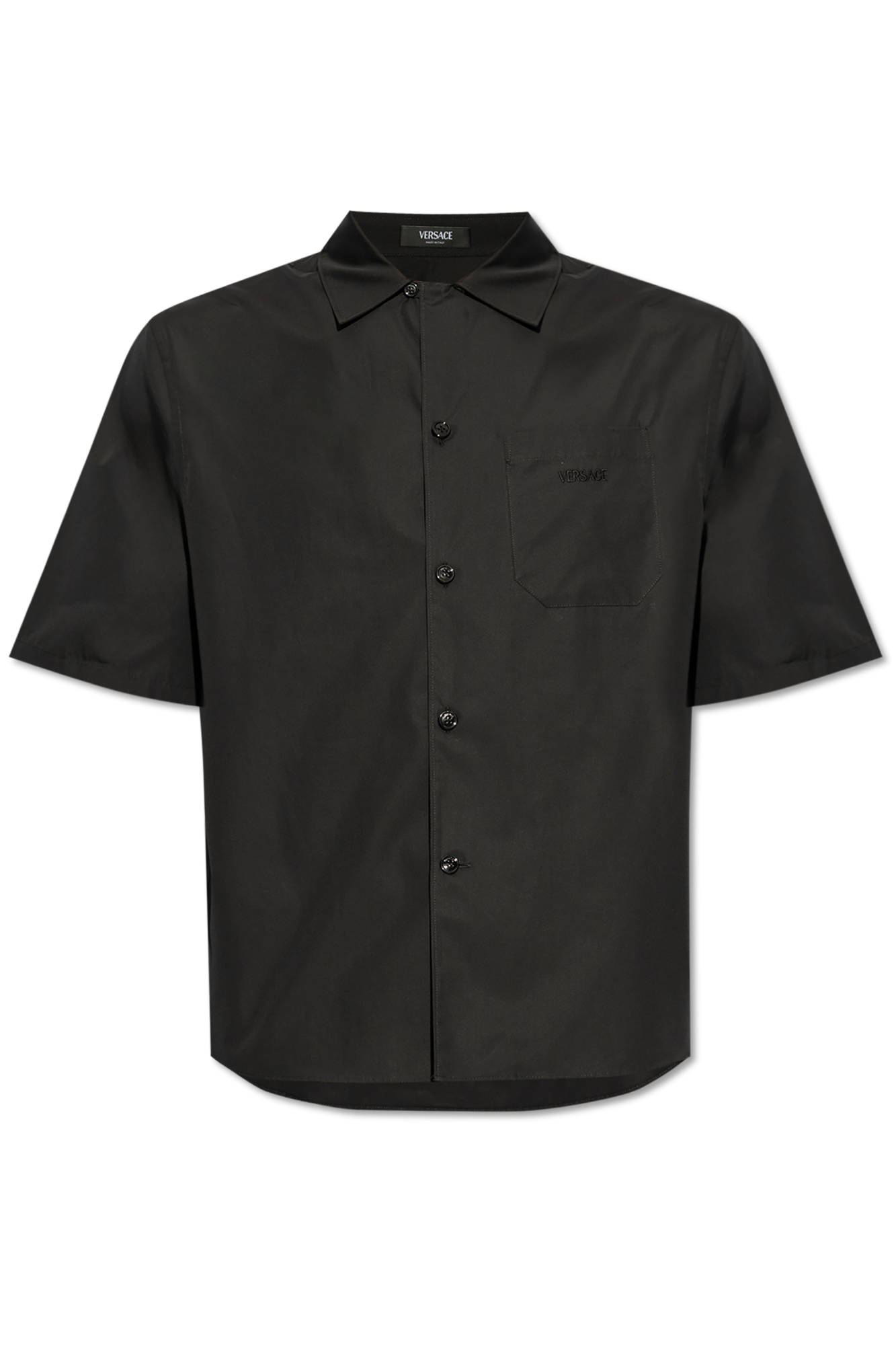 Black Shirt with logo Versace - Vitkac Italy